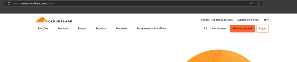Criar conta Cloudflare
