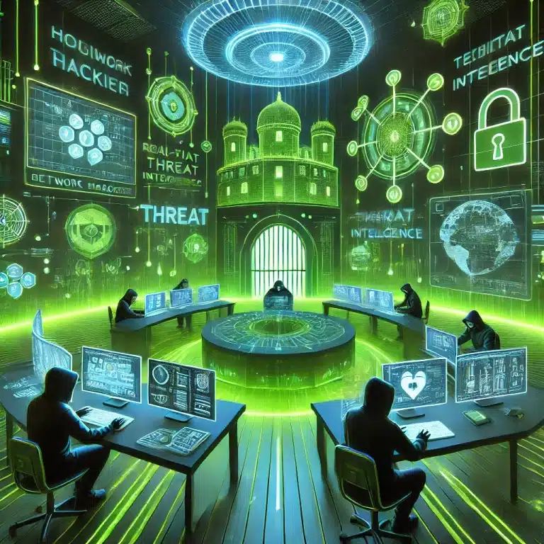 Hacker Ético em um ambiente cibernético representando segurança da informação.