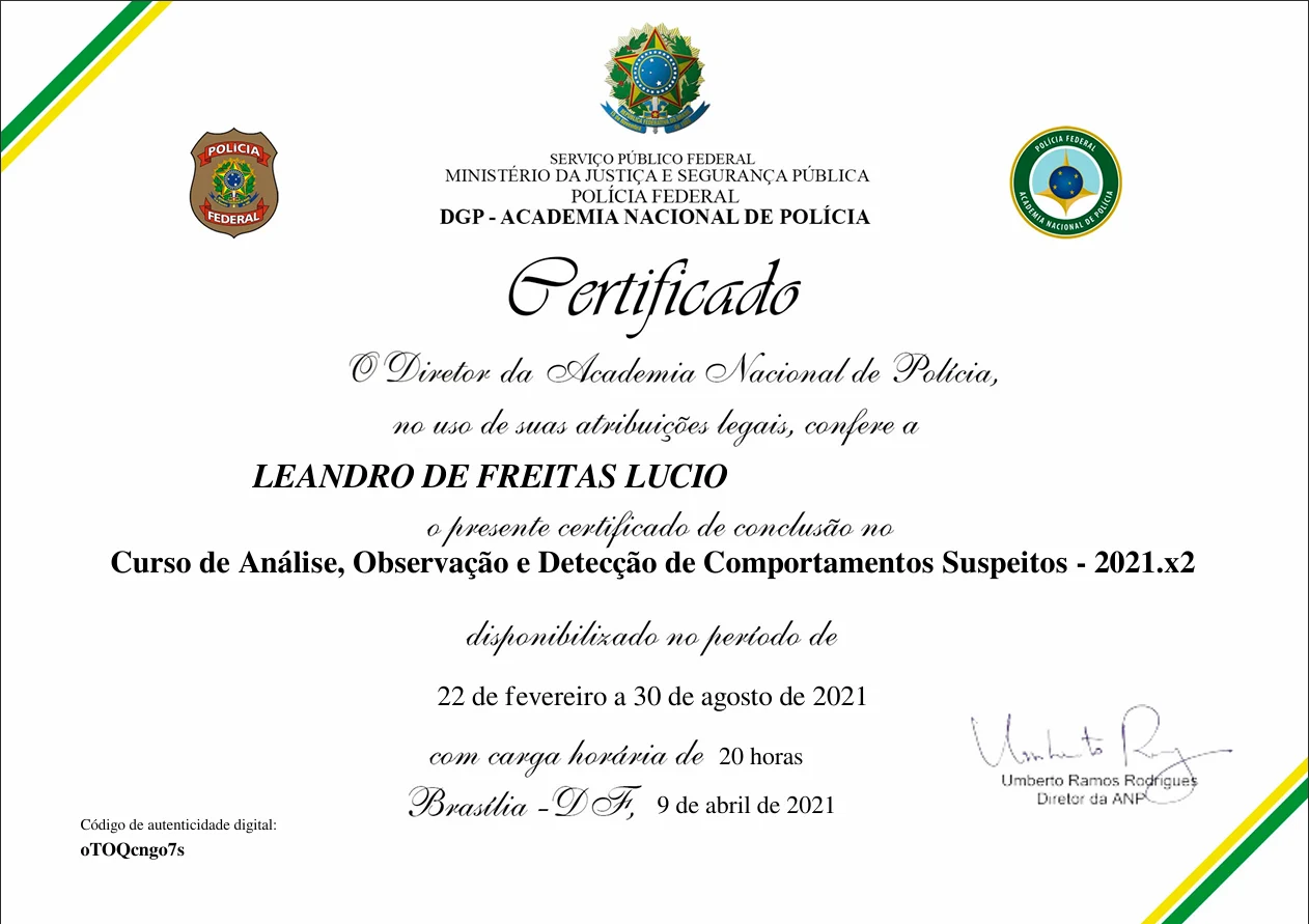 Certificado CAOS 2021