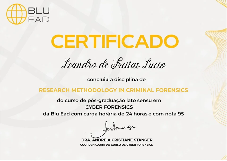 Certificado Criminal Forensics